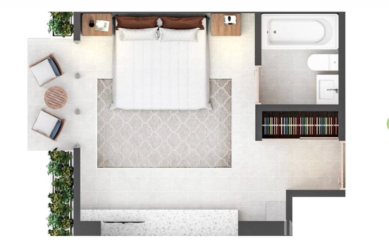 Apartamento de 1 habitación en Piantini · Fotografía 5