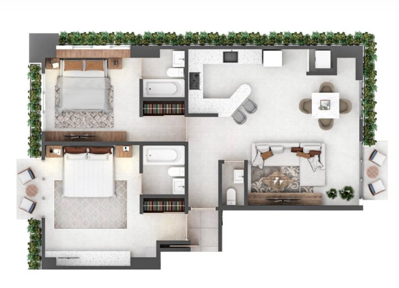 Apartamento de 1 habitación en Piantini · Fotografía 2